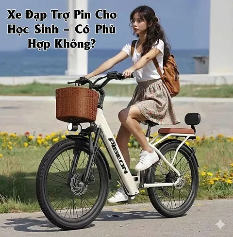 Xe đạp trợ pin cho học sinh – có phù hợp không?