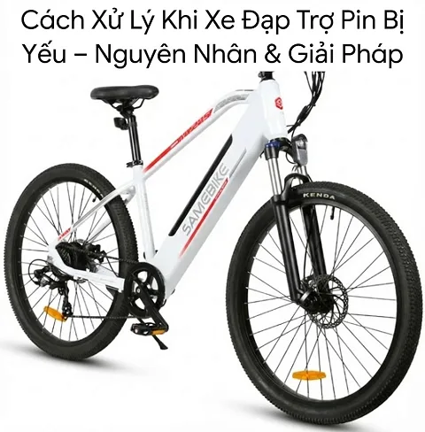 Xe đạp trợ pin bị yếu: nguyên nhân và cách xử lý