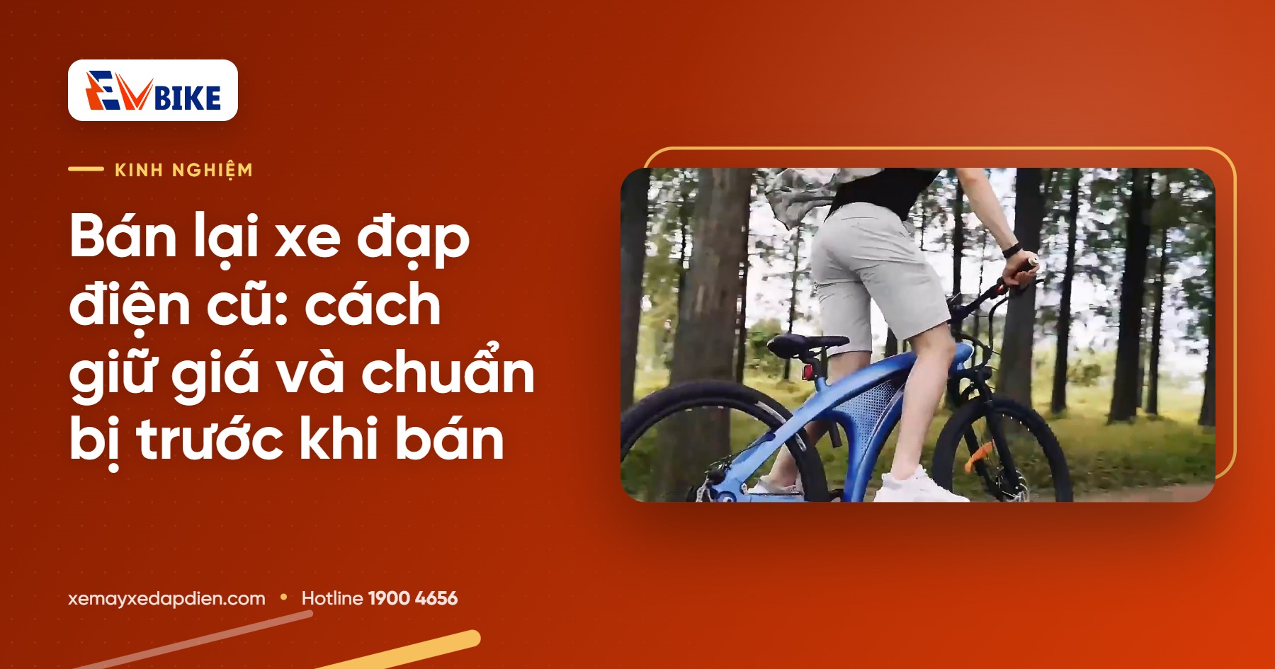 Bán lại xe đạp điện cũ: cách giữ giá và chuẩn bị trước khi bán