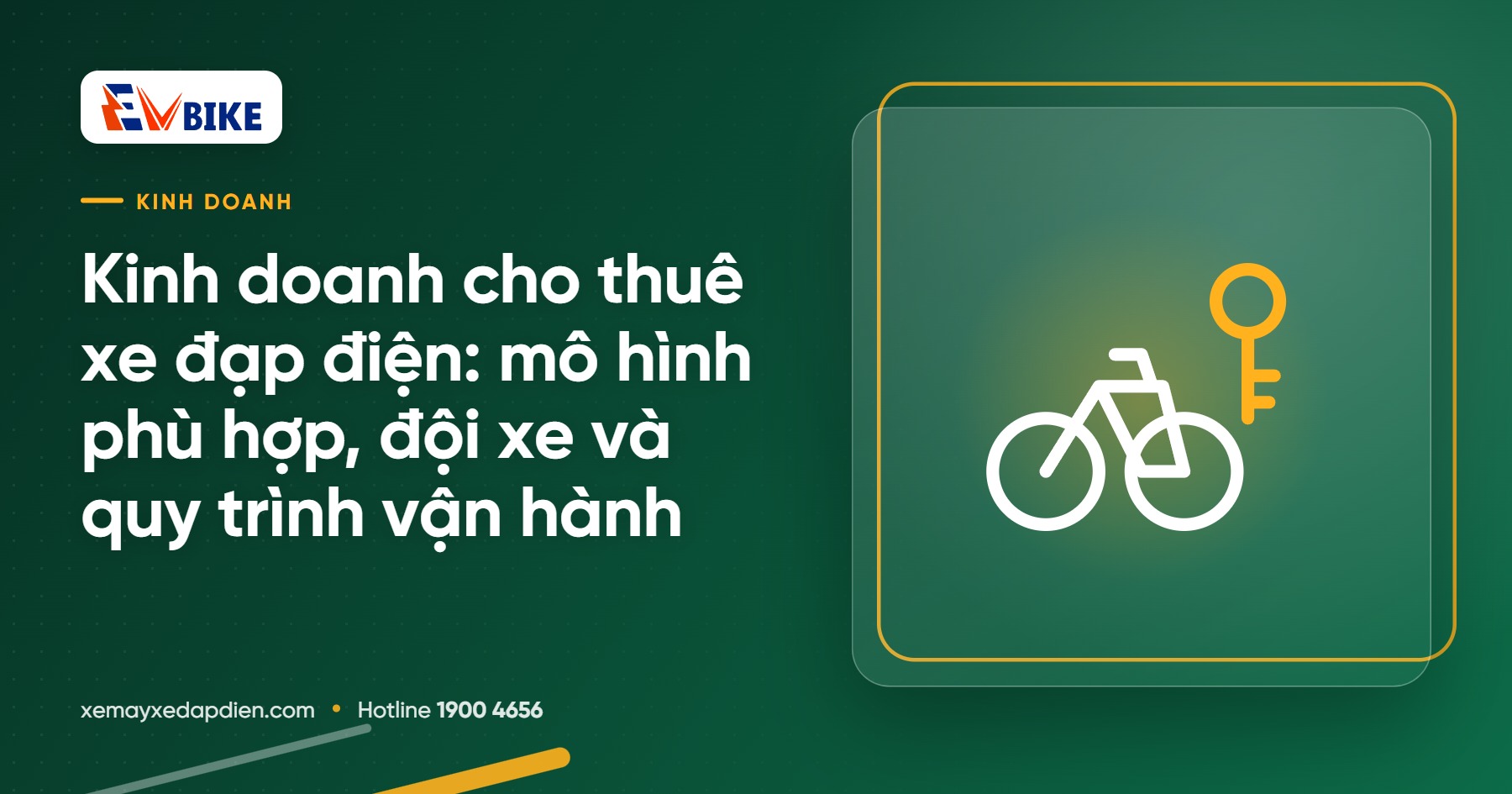 Kinh doanh cho thuê xe đạp điện: mô hình phù hợp, đội xe và quy trình vận hành