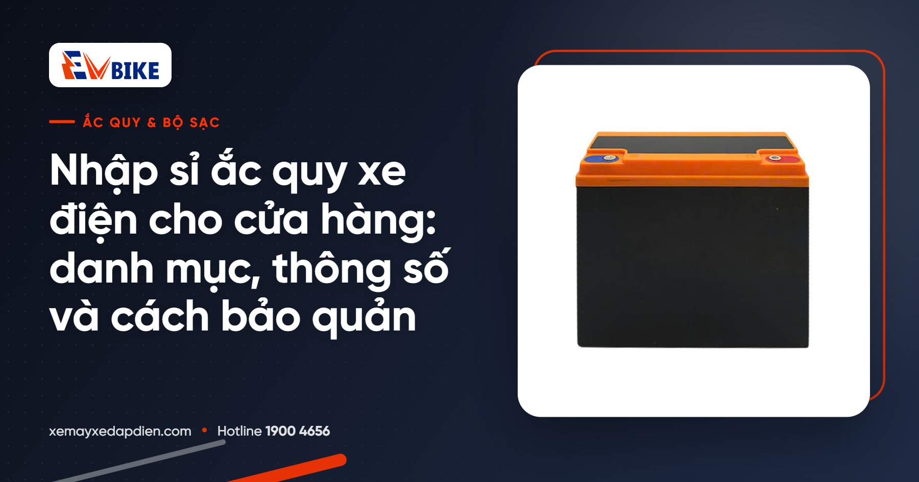 Nhập sỉ ắc quy xe điện cho cửa hàng: danh mục, thông số và cách bảo quản