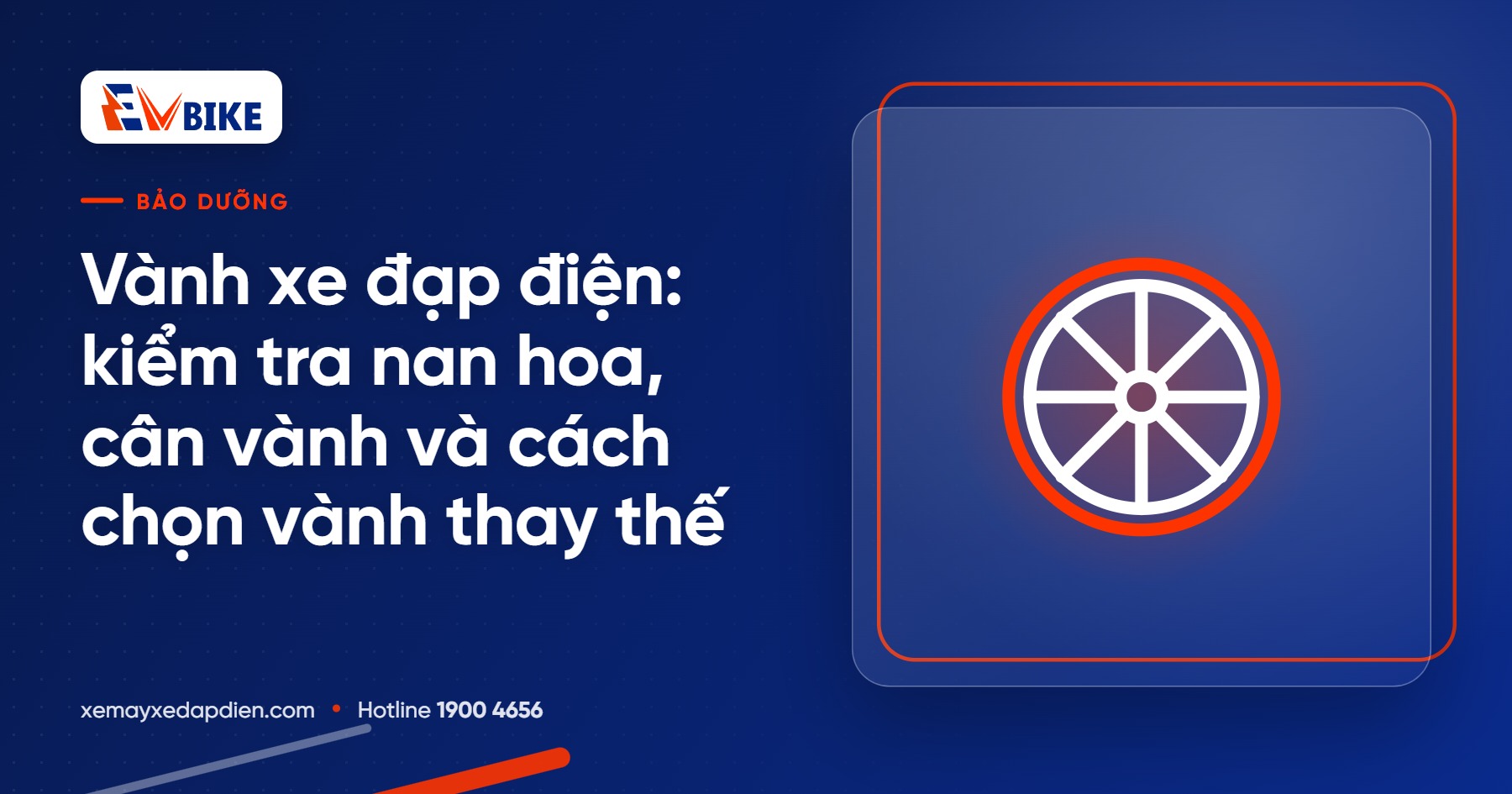 Vành xe đạp điện: kiểm tra nan hoa, cân vành và cách chọn vành thay thế