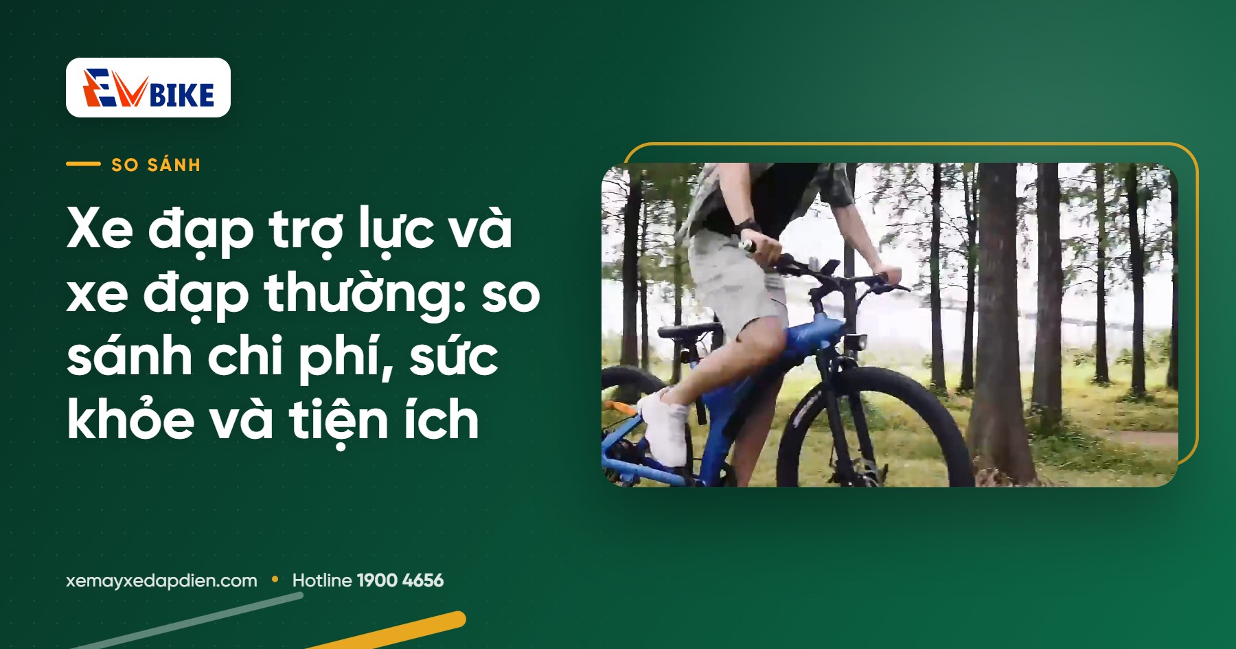 Xe đạp trợ lực và xe đạp thường: so sánh chi phí, sức khỏe và tiện ích