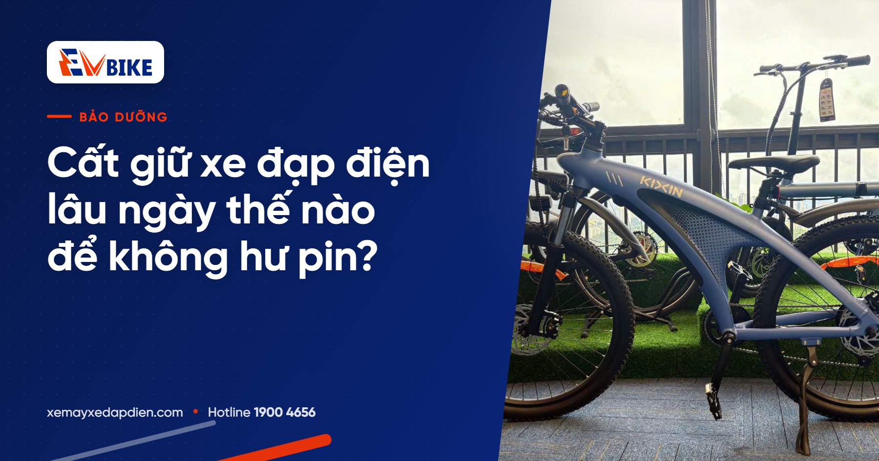Cất giữ xe đạp điện lâu ngày thế nào để không hư pin?