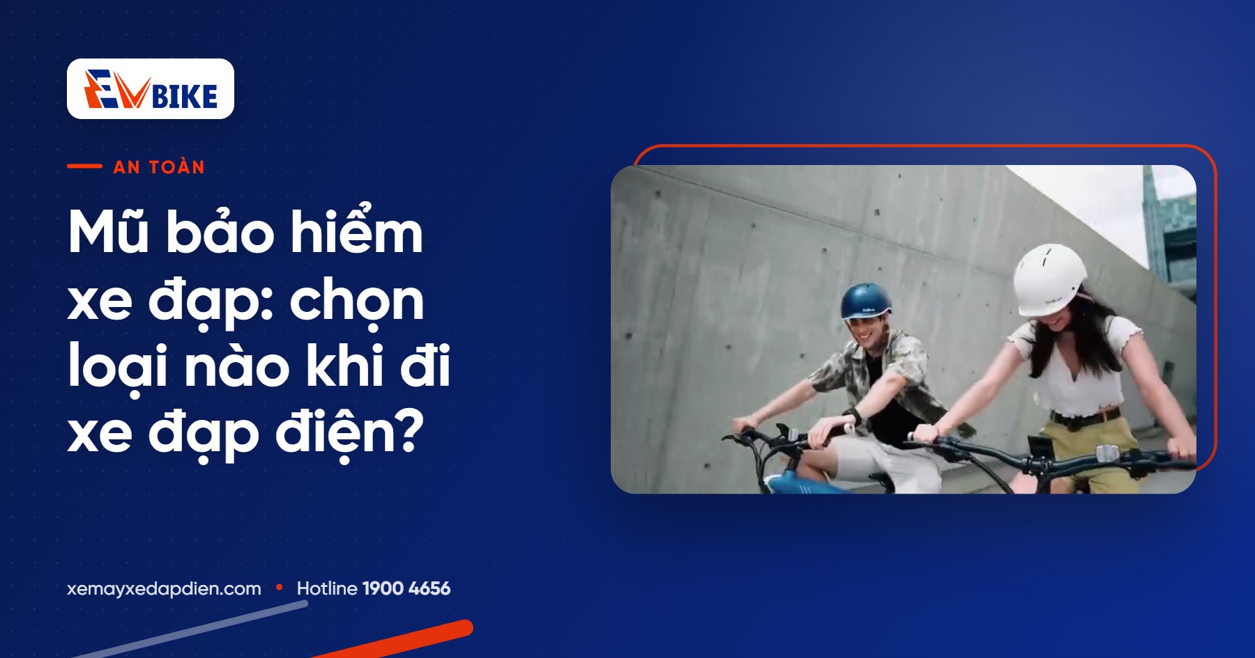 Mũ bảo hiểm xe đạp: chọn loại nào khi đi xe đạp điện?