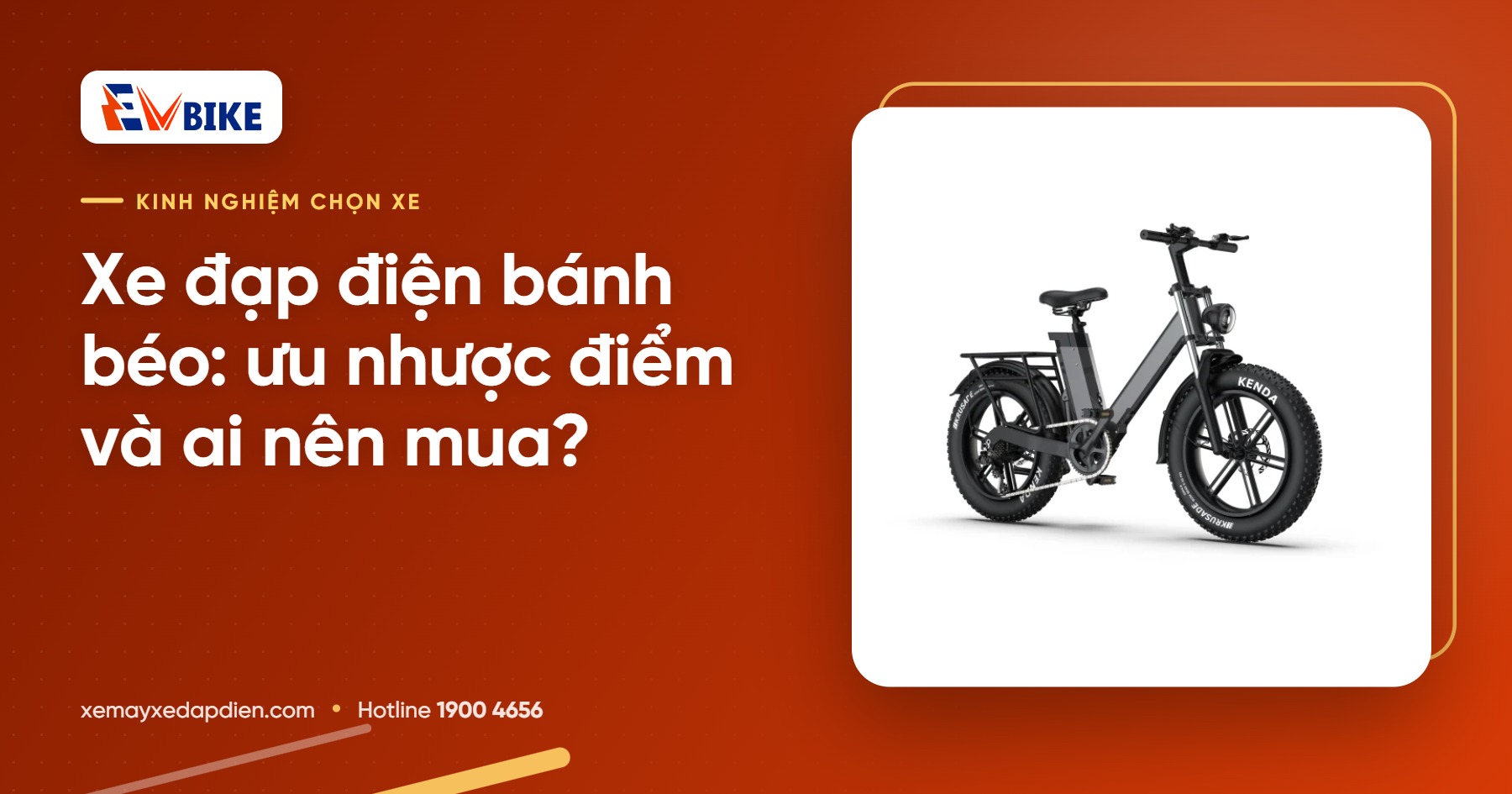 Xe đạp điện bánh béo: ưu nhược điểm và ai nên mua?