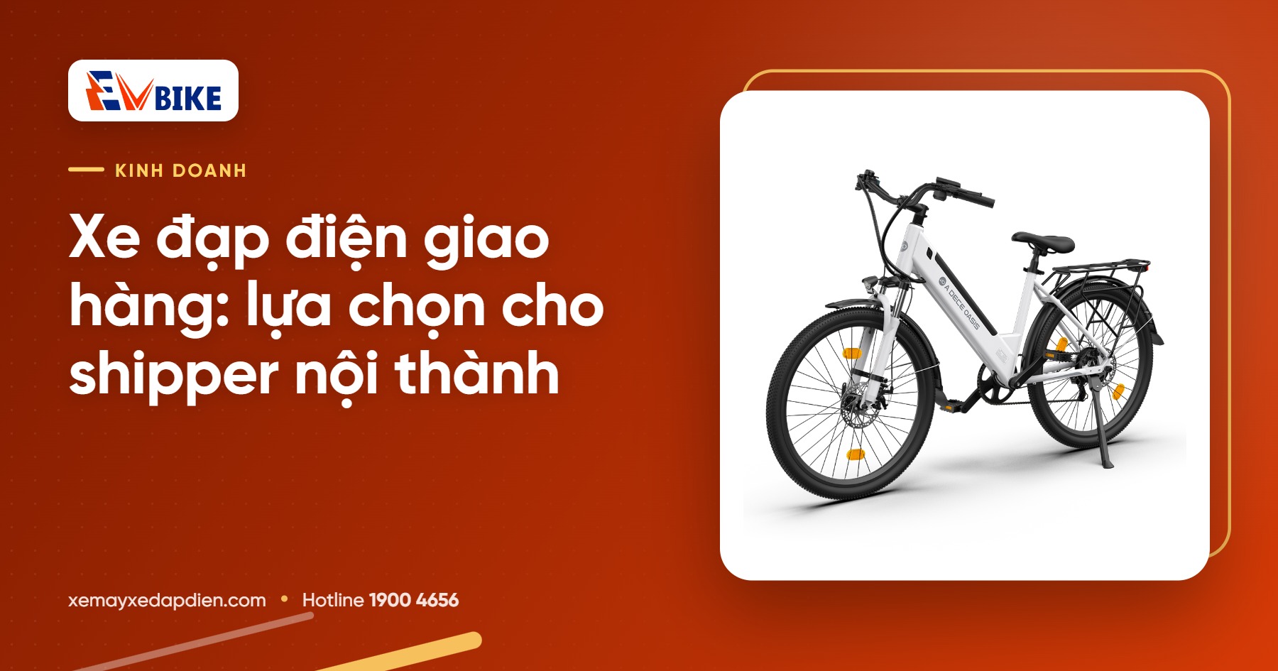 Xe đạp điện giao hàng: lựa chọn cho shipper nội thành